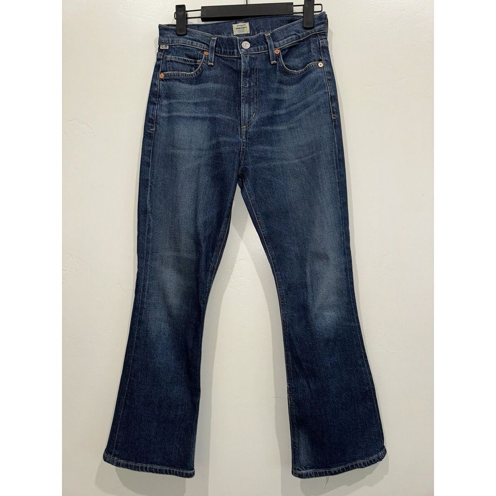 Citizens of Humanity Demy Jeans Womens 25 Blue Denim Light Wash Cropped Flare